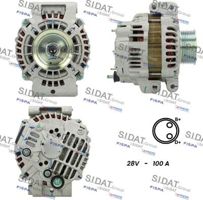 Sidat A24MH0110 - Alternator autospares.lv