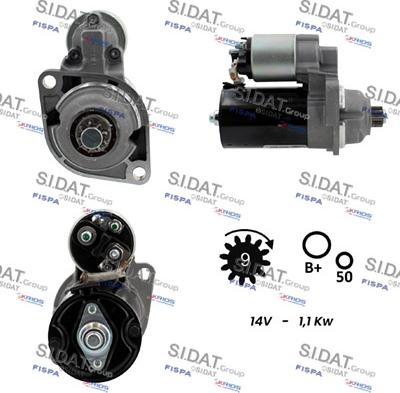 Sidat S12BH0944 - Starter autospares.lv