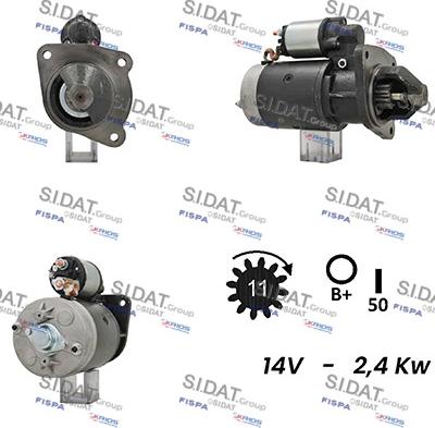 Sidat S12BH0464A2 - Starter autospares.lv