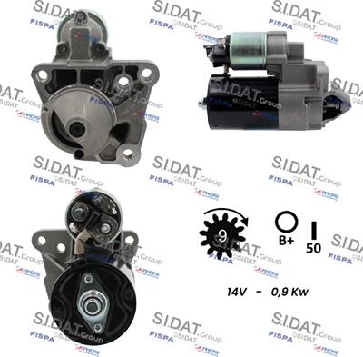 Sidat S12BH0475 - Starter autospares.lv