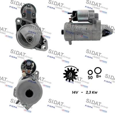 Sidat S12BH0598 - Starter autospares.lv