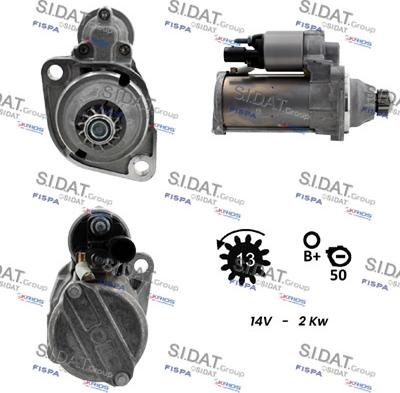 Sidat S12BH0633 - Starter autospares.lv