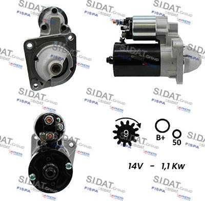 Sidat S12BH0099A2 - Starter autospares.lv