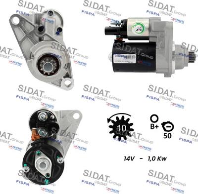 Sidat S12BH0093A2 - Starter autospares.lv