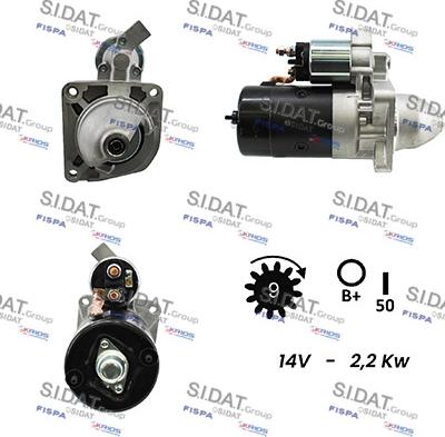 Sidat S12BH0083A2 - Starter autospares.lv