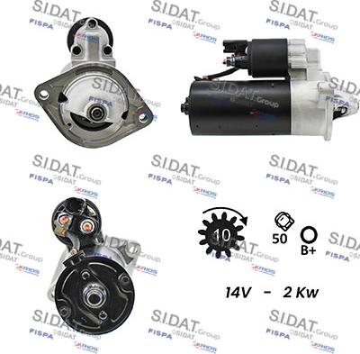 Sidat S12BH0087A2 - Starter autospares.lv