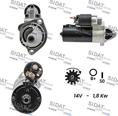 Sidat S12BH0026A2 - Starter autospares.lv