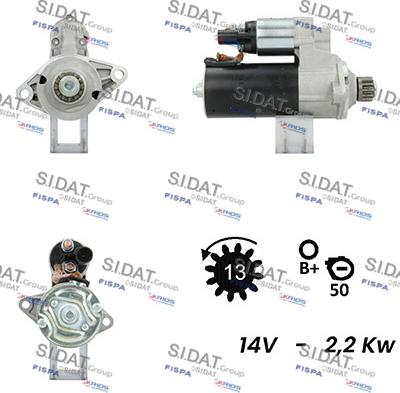 Sidat S12BH0145A2 - Starter autospares.lv