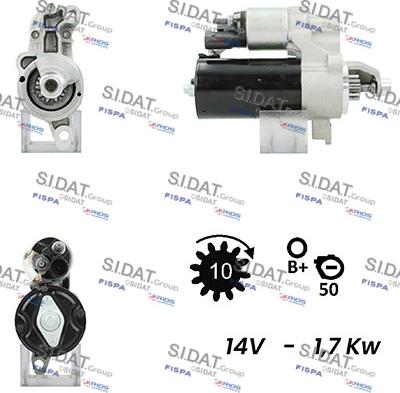 Sidat S12BH0171 - Starter autospares.lv