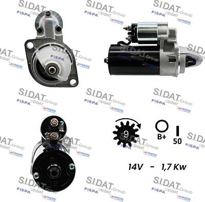 Sidat S12BH0234A2 - Starter autospares.lv