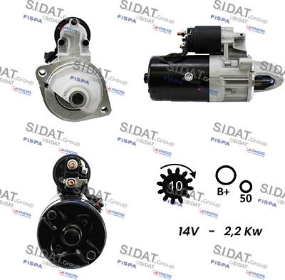 Sidat S12BH0271A2 - Starter autospares.lv