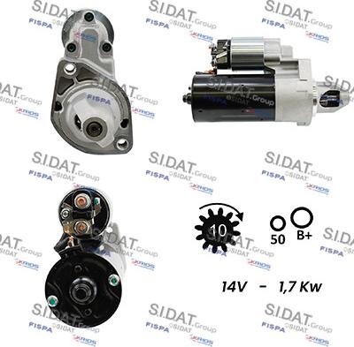 Sidat S12BH0273A2 - Starter autospares.lv