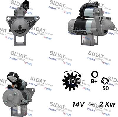 Sidat S12DE0590A2 - Starter autospares.lv