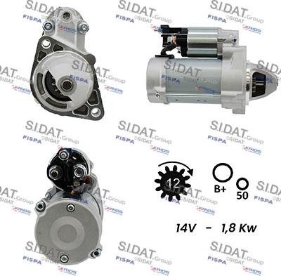 Sidat S12DE0049A2 - Starter autospares.lv