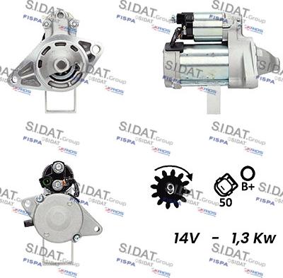 Sidat S12DE0068A2 - Starter autospares.lv