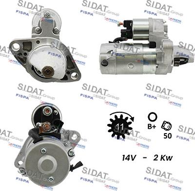 Sidat S12DE0088A2 - Starter autospares.lv