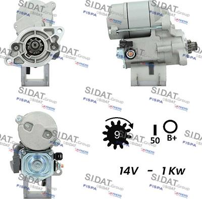 Sidat S12DE0158A2 - Starter autospares.lv