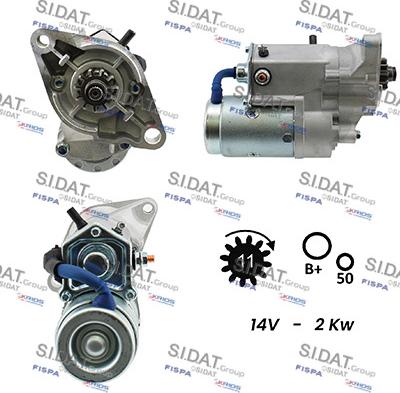 Sidat S12DE0134A2 - Starter autospares.lv