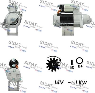 Sidat S12DE0122A2 - Starter autospares.lv