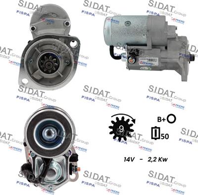 Sidat S12DE0830A2 - Starter autospares.lv