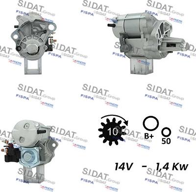 Sidat S12DE0750A2 - Starter autospares.lv