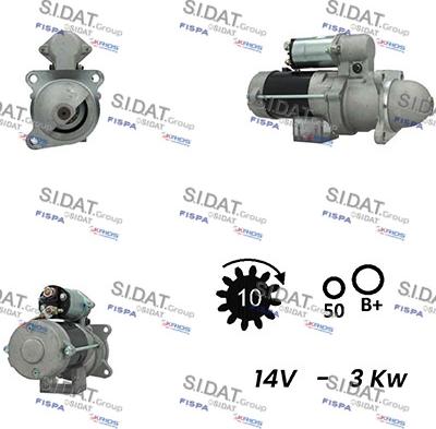 Sidat S12DR0466A2 - Starter autospares.lv