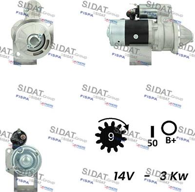 Sidat S12HT0508A2 - Starter autospares.lv