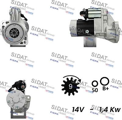 Sidat S12HT0575A2 - Starter autospares.lv