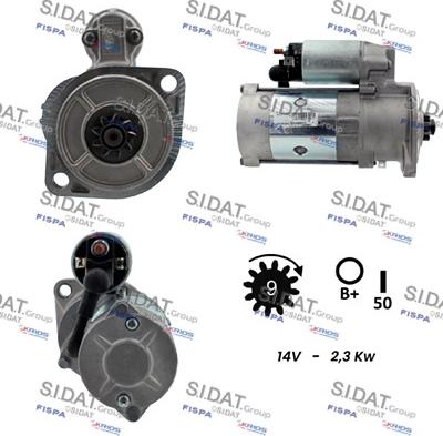 Sidat S12HT0875A2 - Starter autospares.lv