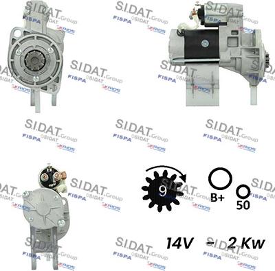 Sidat S12HT0768 - Starter autospares.lv