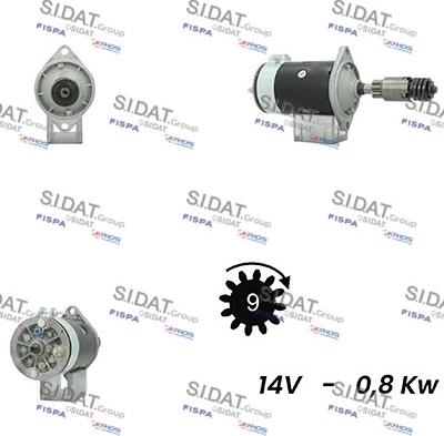 Sidat S12LU0640A2 - Starter autospares.lv