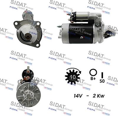 Sidat S12LU0194A2 - Starter autospares.lv