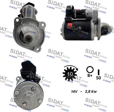 Sidat S12LU0154 - Starter autospares.lv