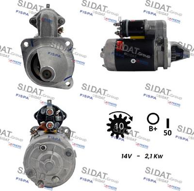 Sidat S12LU0860 - Starter autospares.lv