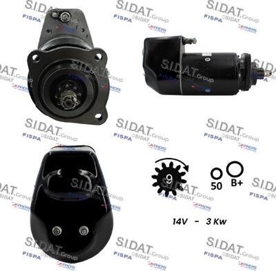 Sidat S12LU0874 - Starter autospares.lv