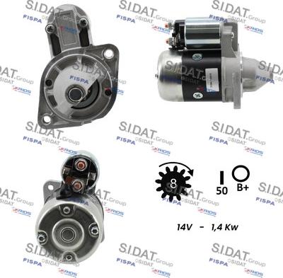 Sidat S12MH0546A2 - Starter autospares.lv
