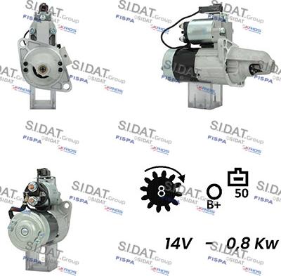 Sidat S12MH0566A2 - Starter autospares.lv