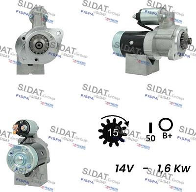 Sidat S12MH0562A2 - Starter autospares.lv