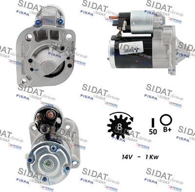 Sidat S12MH0687 - Starter autospares.lv