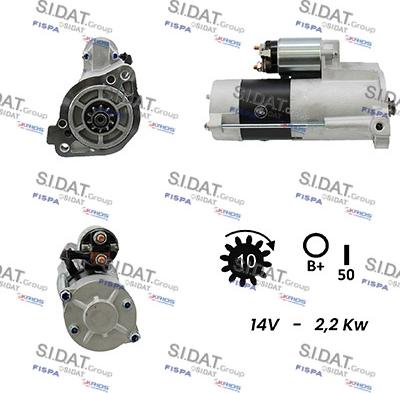 Sidat S12MH0041A2 - Starter autospares.lv