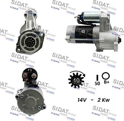 Sidat S12MH0056A2 - Starter autospares.lv