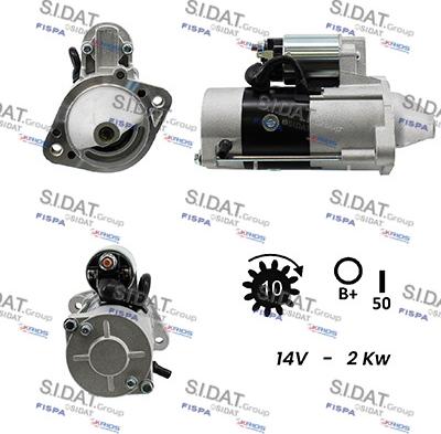 Sidat S12MH0024A2 - Starter autospares.lv