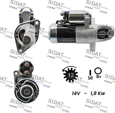 Sidat S12MH0164A2 - Starter autospares.lv