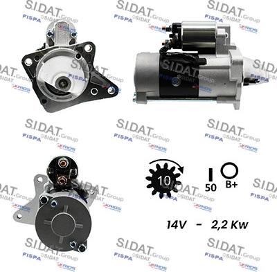 Sidat S12MH0163 - Starter autospares.lv