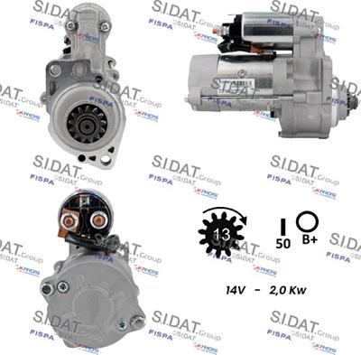 Sidat S12MH0871A2 - Starter autospares.lv