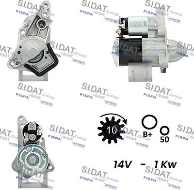 Sidat S12MH0334A2 - Starter autospares.lv