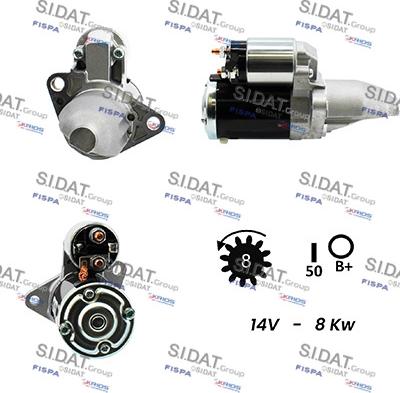 Sidat S12MH0274 - Starter autospares.lv