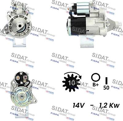 Sidat S12MH0746A2 - Starter autospares.lv