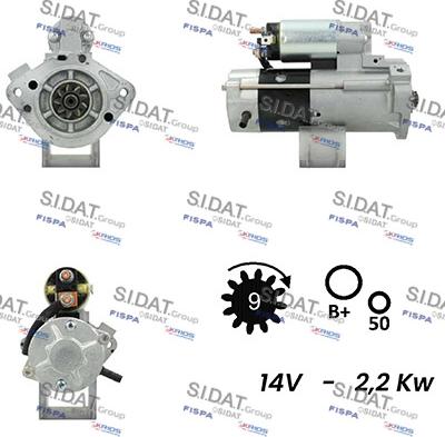 Sidat S12MH0781A2 - Starter autospares.lv