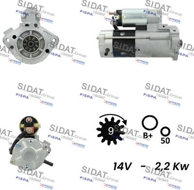 Sidat S12MH0781 - Starter autospares.lv